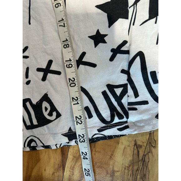 Guess Graphic Tee – Size S – “Rock On/Graffiti” Style - Picture 6 of 12